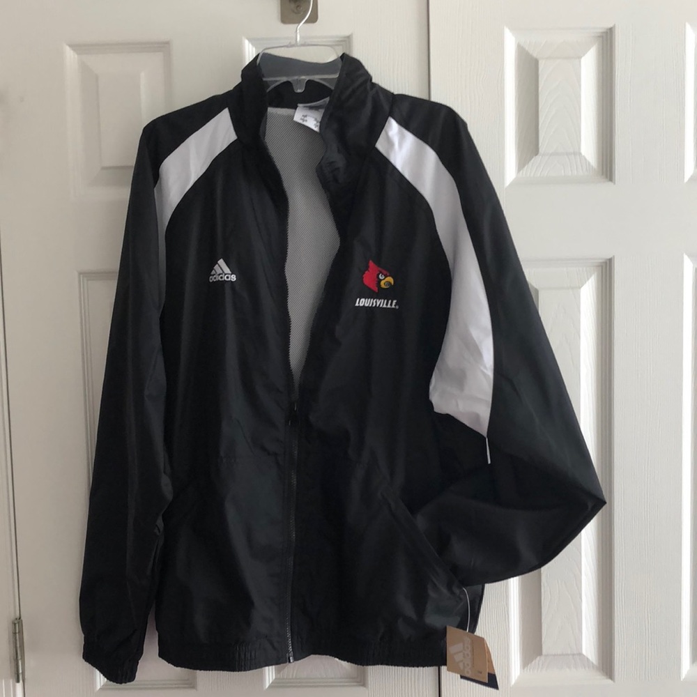 Black adidas windbreaker size L